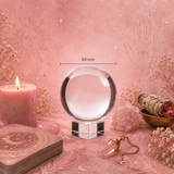 Boule de cristal sur socle - 60 mm