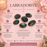 Pierre de palmier de Labradorite de Madagascar