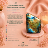 Grande pierre en labradorite de Madagascar - 80-110 mm