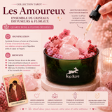 Ensemble de cristaux diffuseurs & floraux - Les amoureux