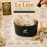 Ensemble de cristaux diffuseurs & floraux - Le lion