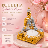 Bougeoir Bouddha Doré – Sérénité & Lumière