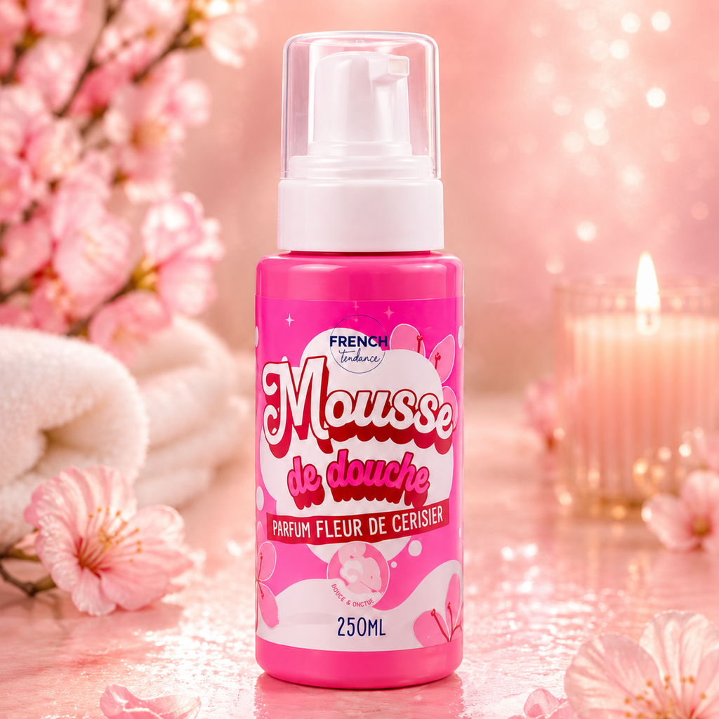 Mousse de douche 250ml - Senteur Fleur de cerisier