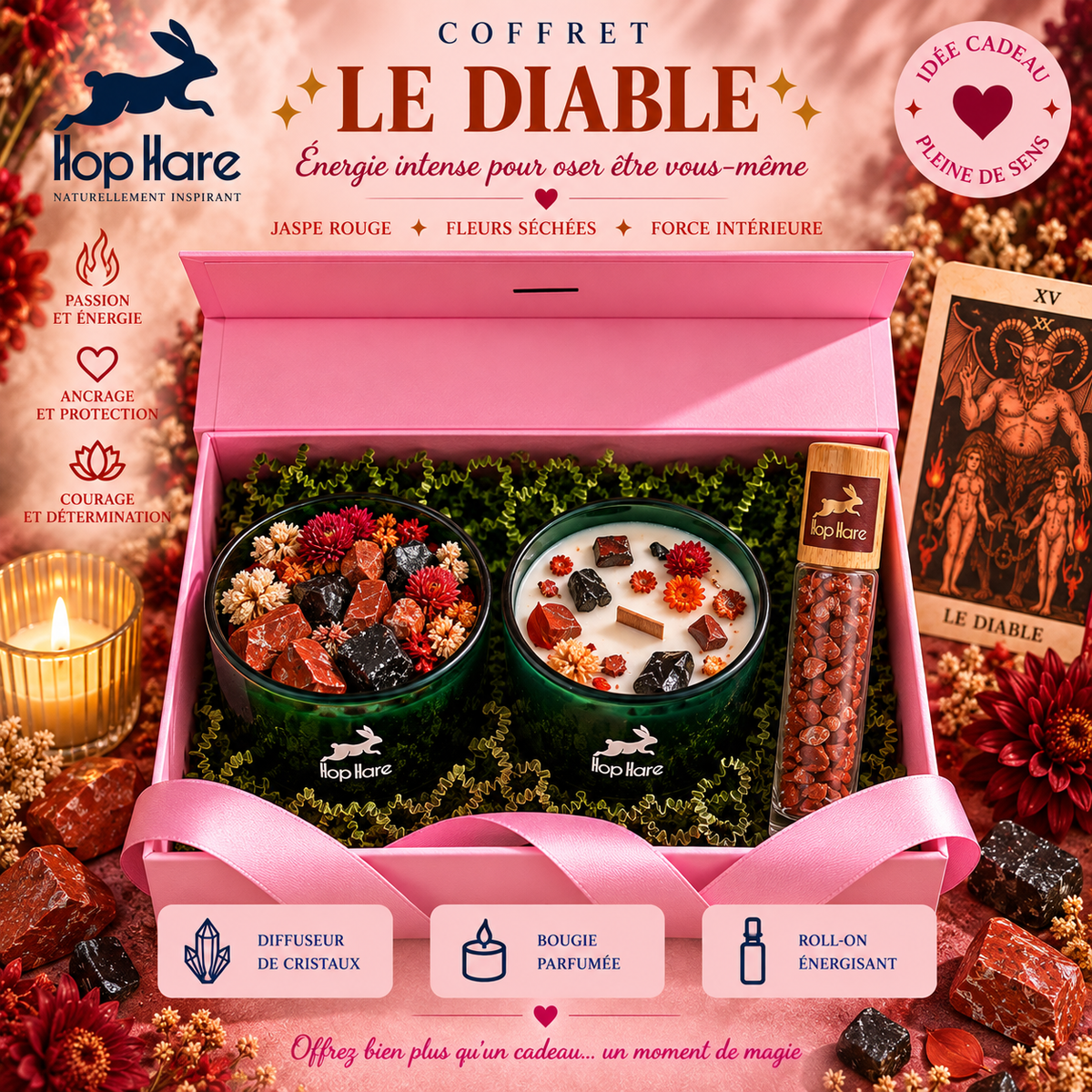Coffret Rituel Tarot Hop Hare - 3 produits assortis par coffret (7 variantes)