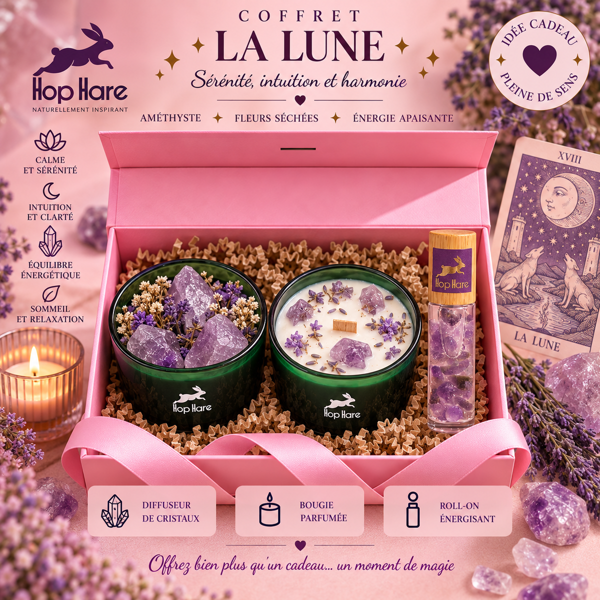 Coffret Rituel Tarot Hop Hare - 3 produits assortis par coffret (7 variantes)