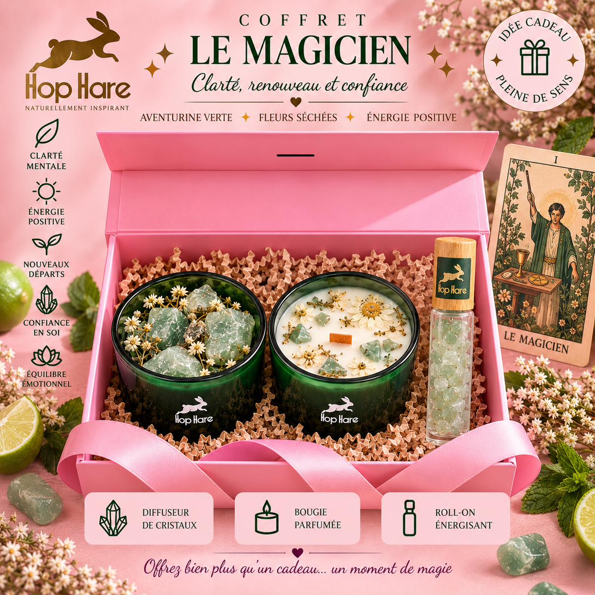 Coffret Rituel Tarot Hop Hare - 3 produits assortis par coffret (7 variantes)