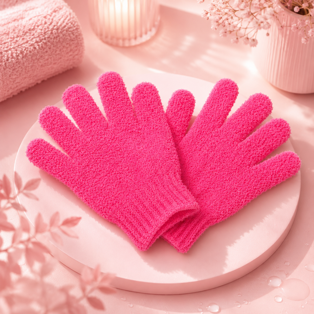 Lot de 2 gants exfoliants