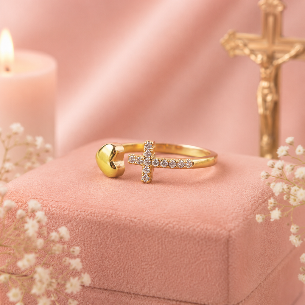 Bague Croix Catholique – Foi & Amour