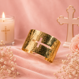 Bracelet Manchette Croix – Foi & Force
