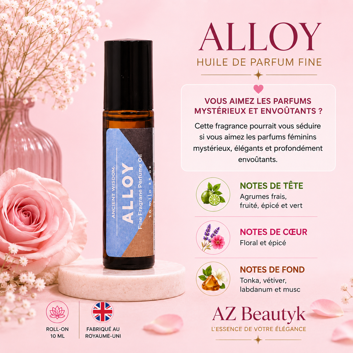 ALLOY - Huile de parfum fine Roll-on - 10 ml