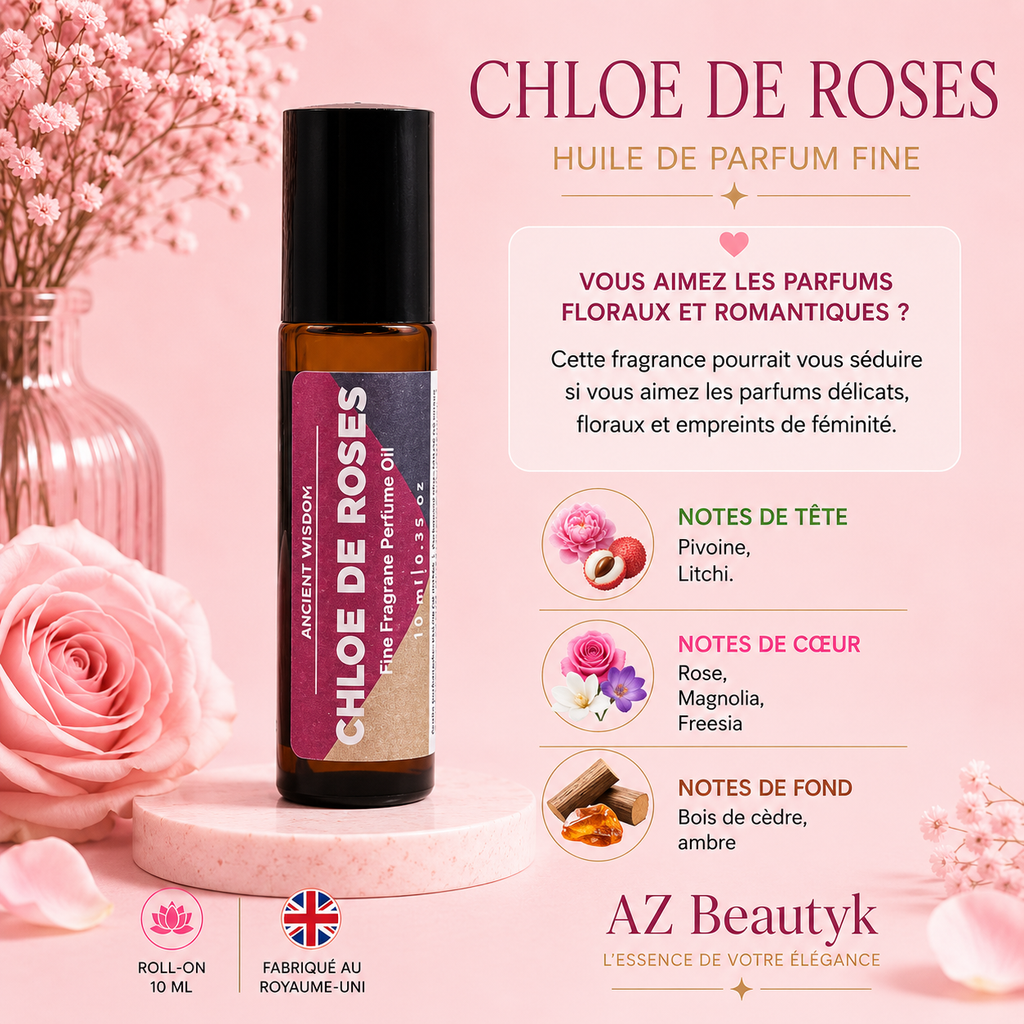 CHLOE DE ROSES - Huile de parfum fine Roll-on - 10 ml