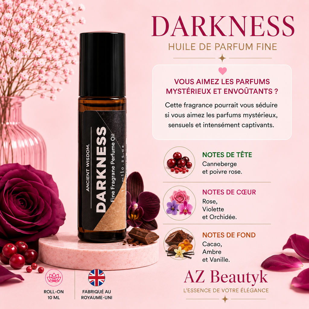 DARKNESS - Huile de parfum fine Roll-on - 10 ml