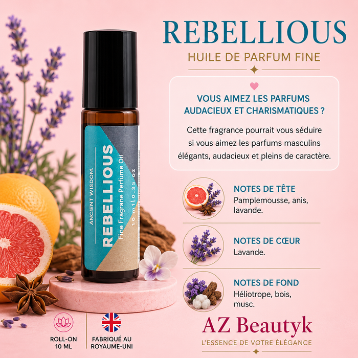 REBELLIOUS - Huile de parfum fine Roll-on - 10 ml