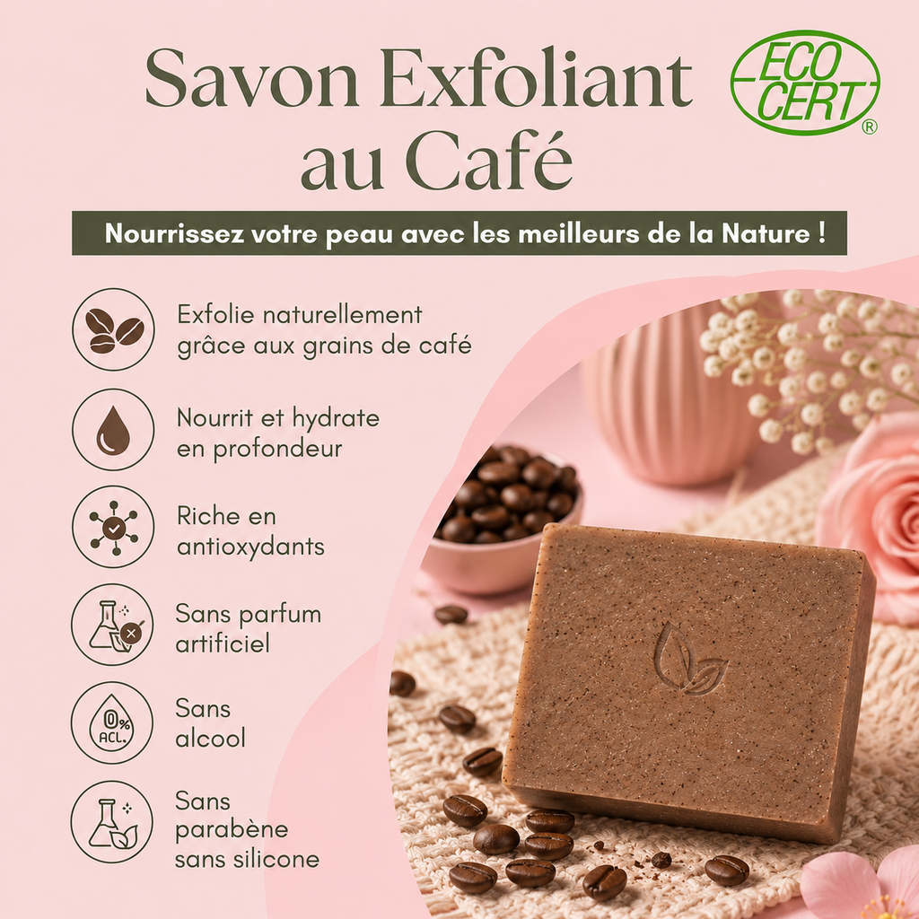 Savon exfoliant au café - 120 g
