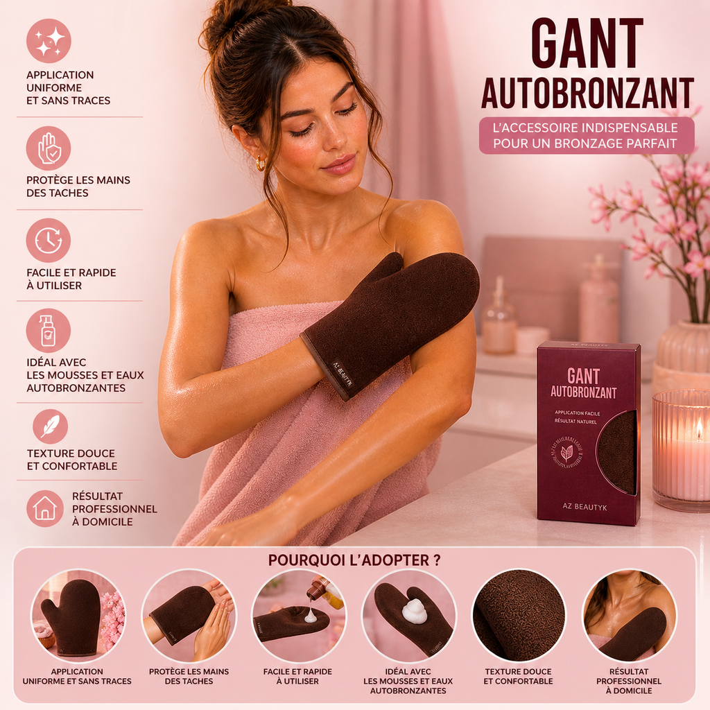 Gant de tanning noir