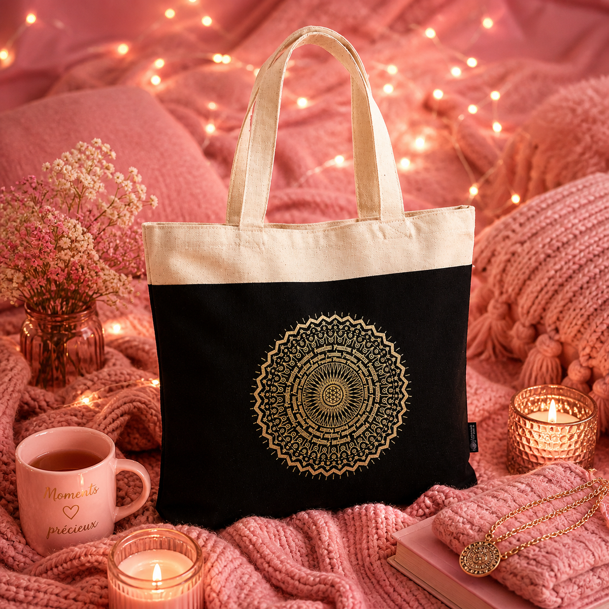 Grand Tote Bag Chocolat délavé (38 x 15 x 43 cm) - 3 modèles