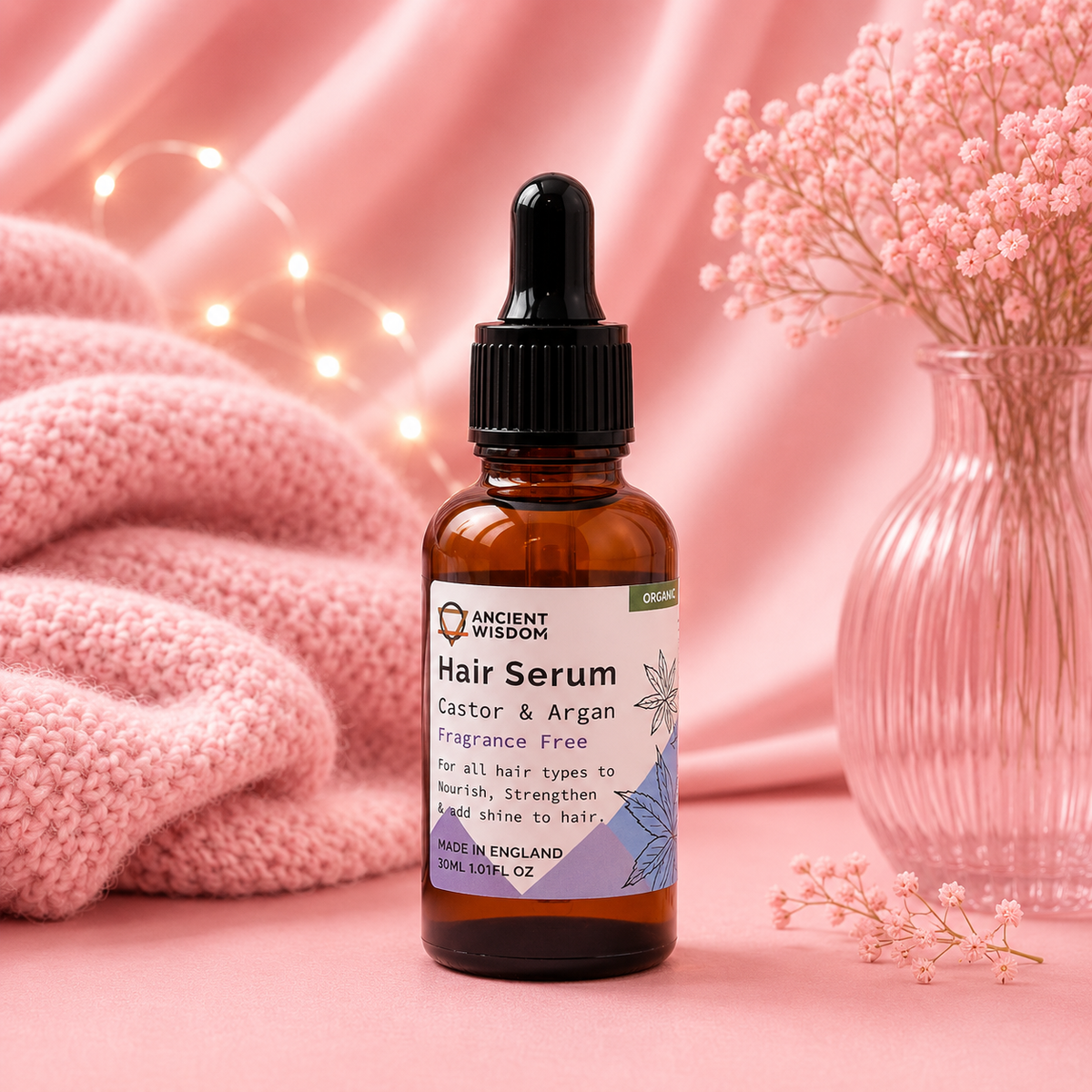 Sérum capillaire bio - Formule unique - 30 ml - NON PARFUMÉ