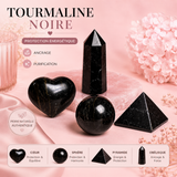 Pierres polies naturelles - TOURMALINE NOIRE