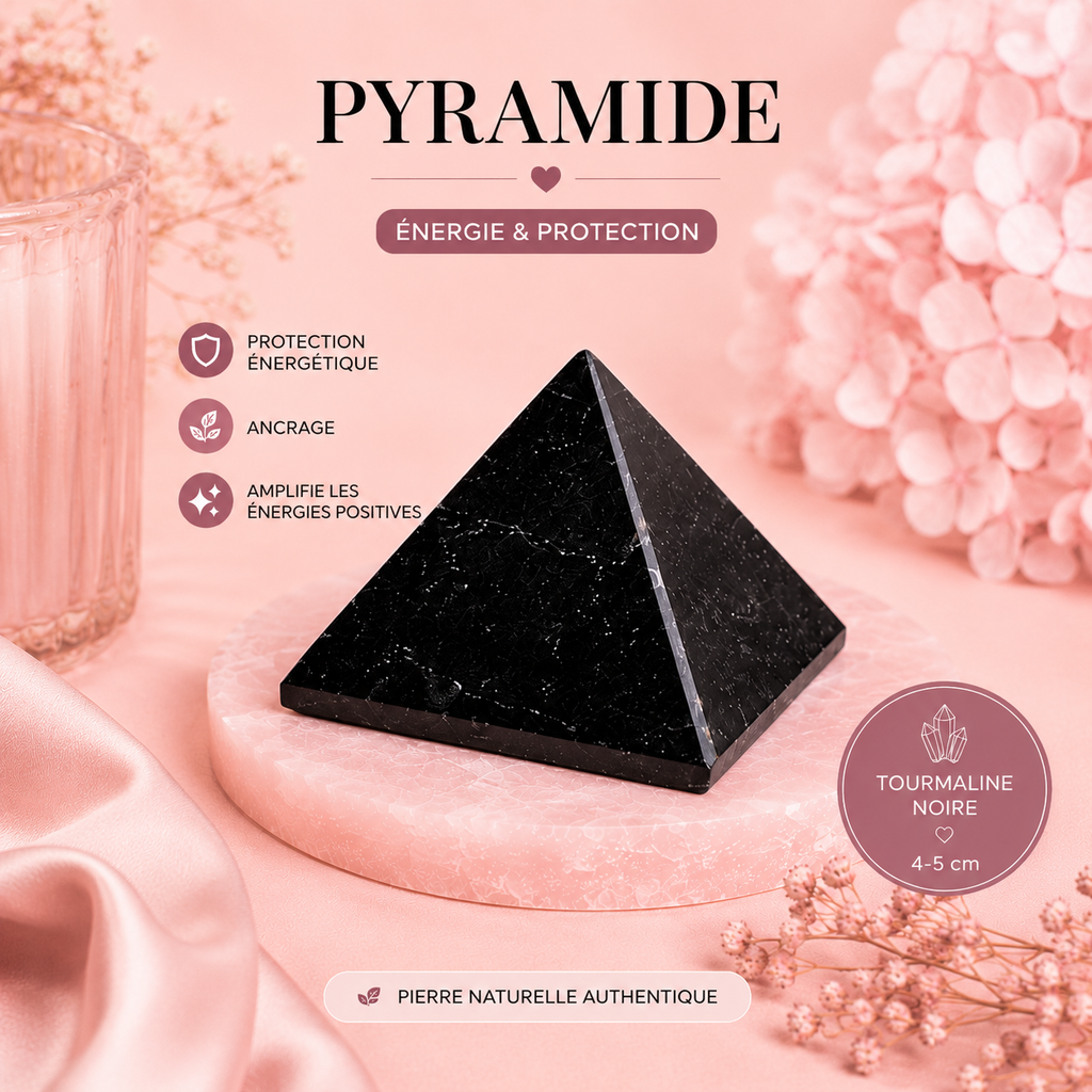Pierres polies naturelles - TOURMALINE NOIRE