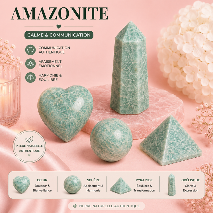 Pierres polies naturelles - AMAZONITE
