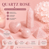 Pierres polies naturelles - QUARTZ ROSE