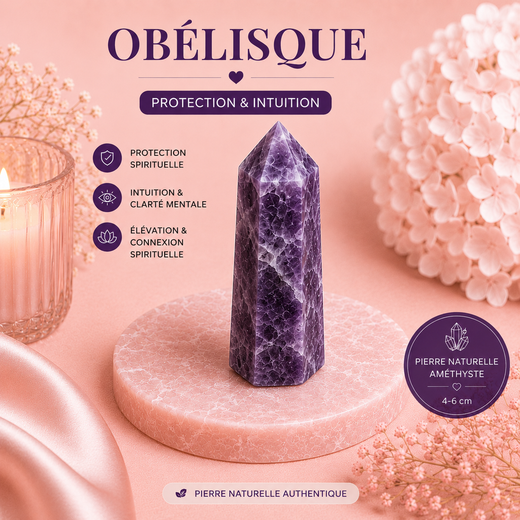 Pierres polies naturelles - AMÉTHYSTE