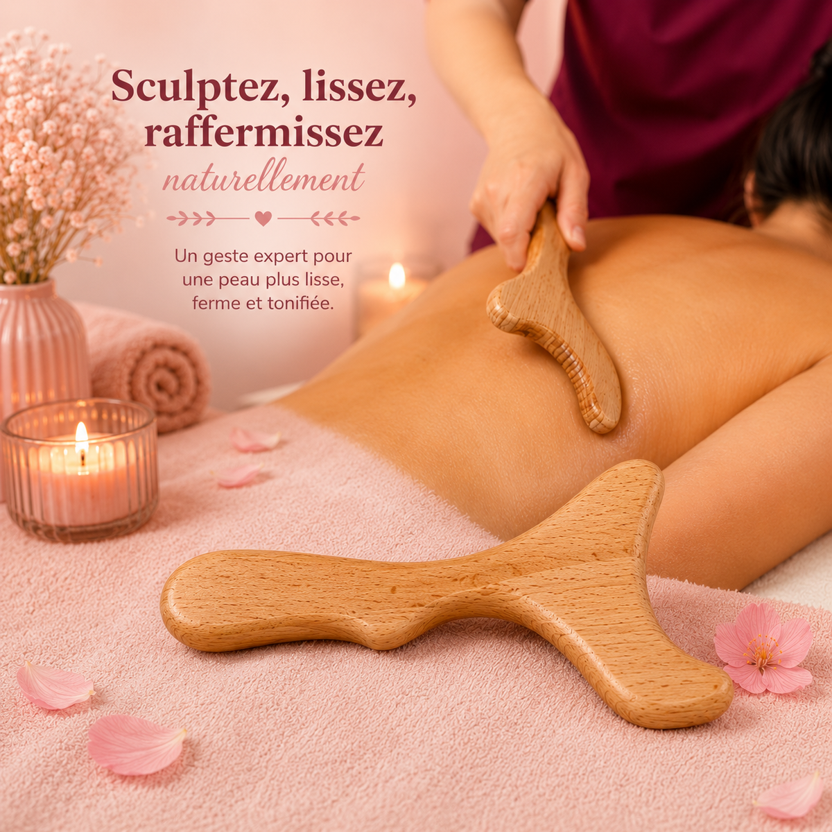 Masseur en bois Madérothérapie Maryse - Massage relaxant et stimulant