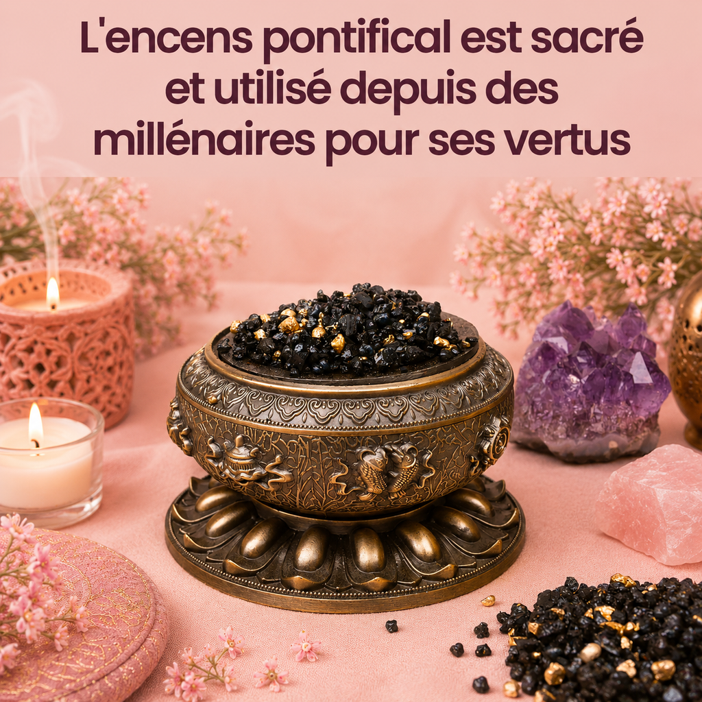 Encens pontifical naturel en grains - 100 g (en vrac ou en sachet)