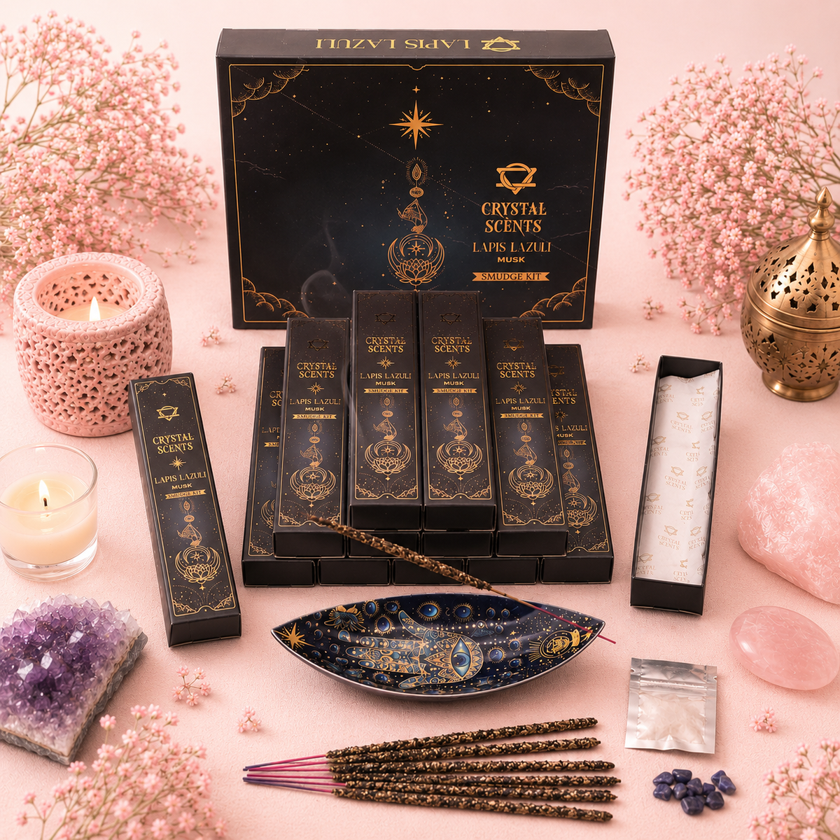 Encens de purification au Lapis-Lazuli - Musc