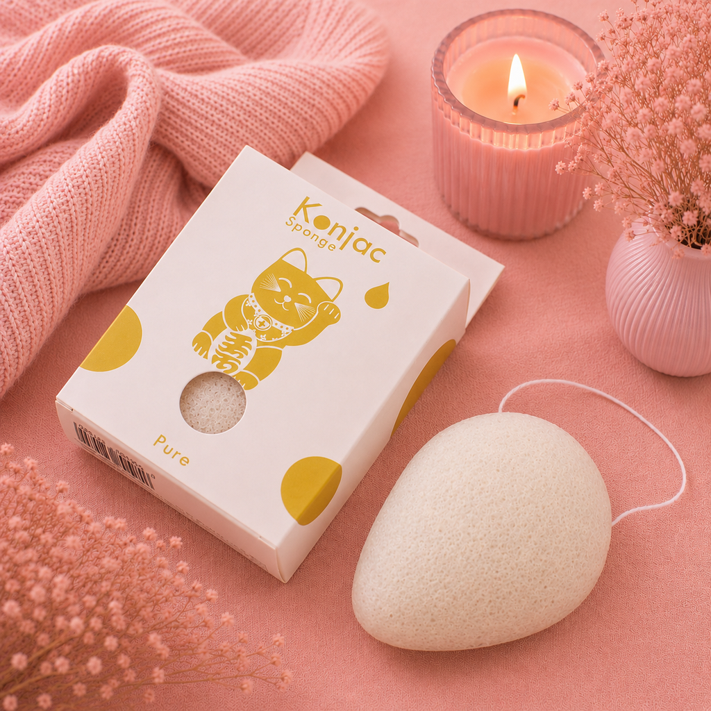 Eponge Konjac - Naturelle - Peaux sensibles