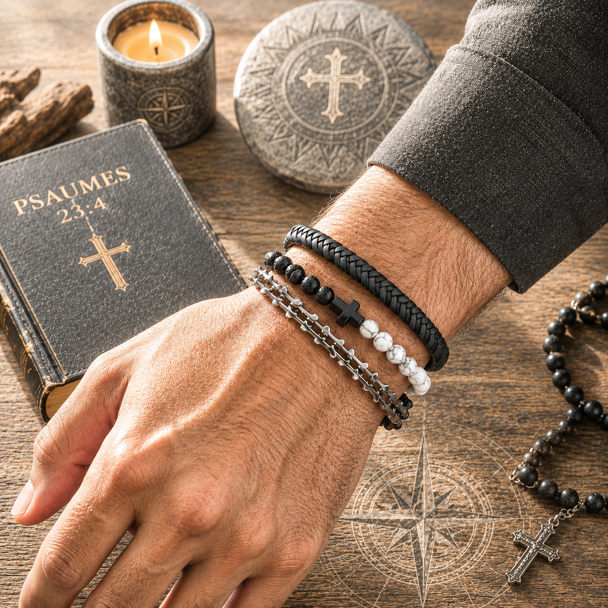 Set de bracelets pour Homme Premium – City Slicker Blacks