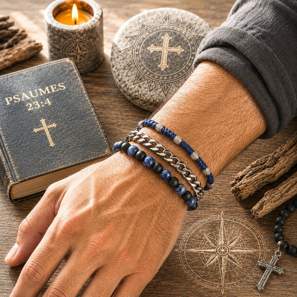 Set de bracelets pour Homme Premium – Med Set Blues