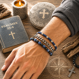 Set de bracelets pour Homme Premium – Med Set Blues
