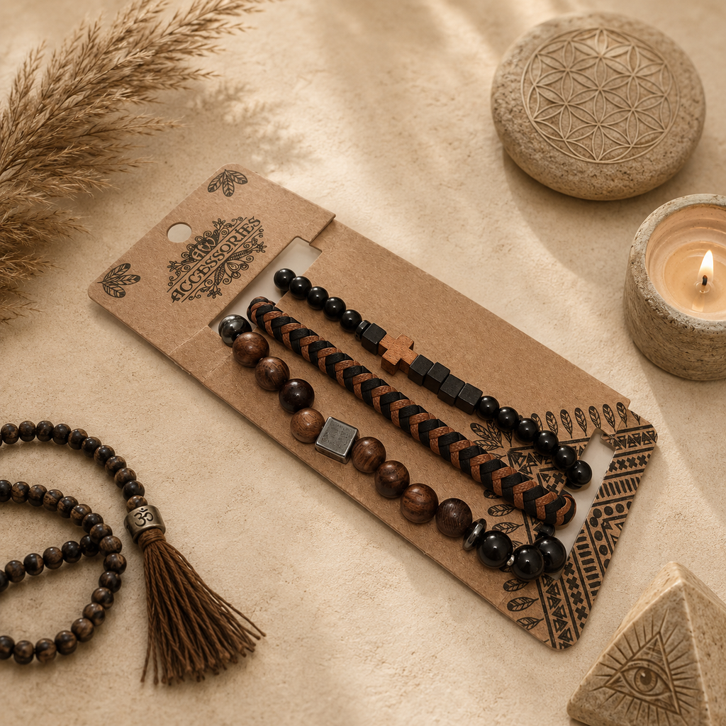 Set de bracelets pour Homme Premium – Black & Tans