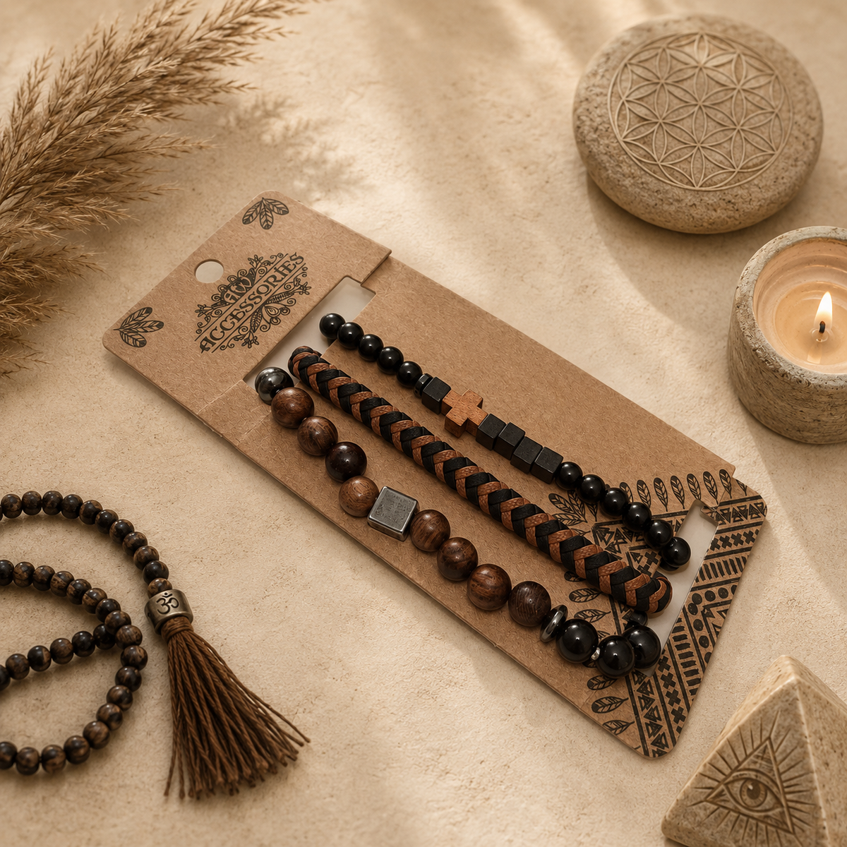 Set de bracelets pour Homme Premium – Black & Tans