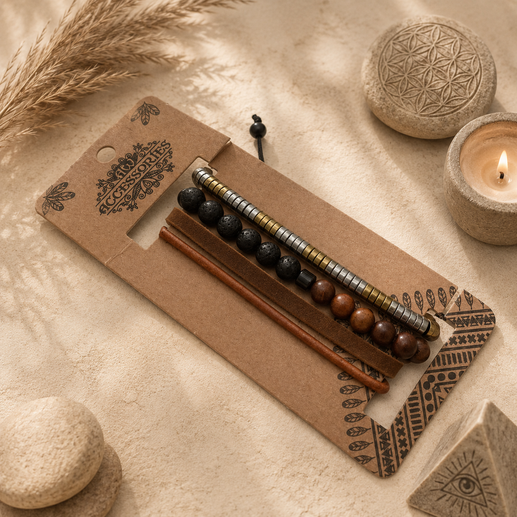 Set de bracelets pour Homme Premium – Black & Tans