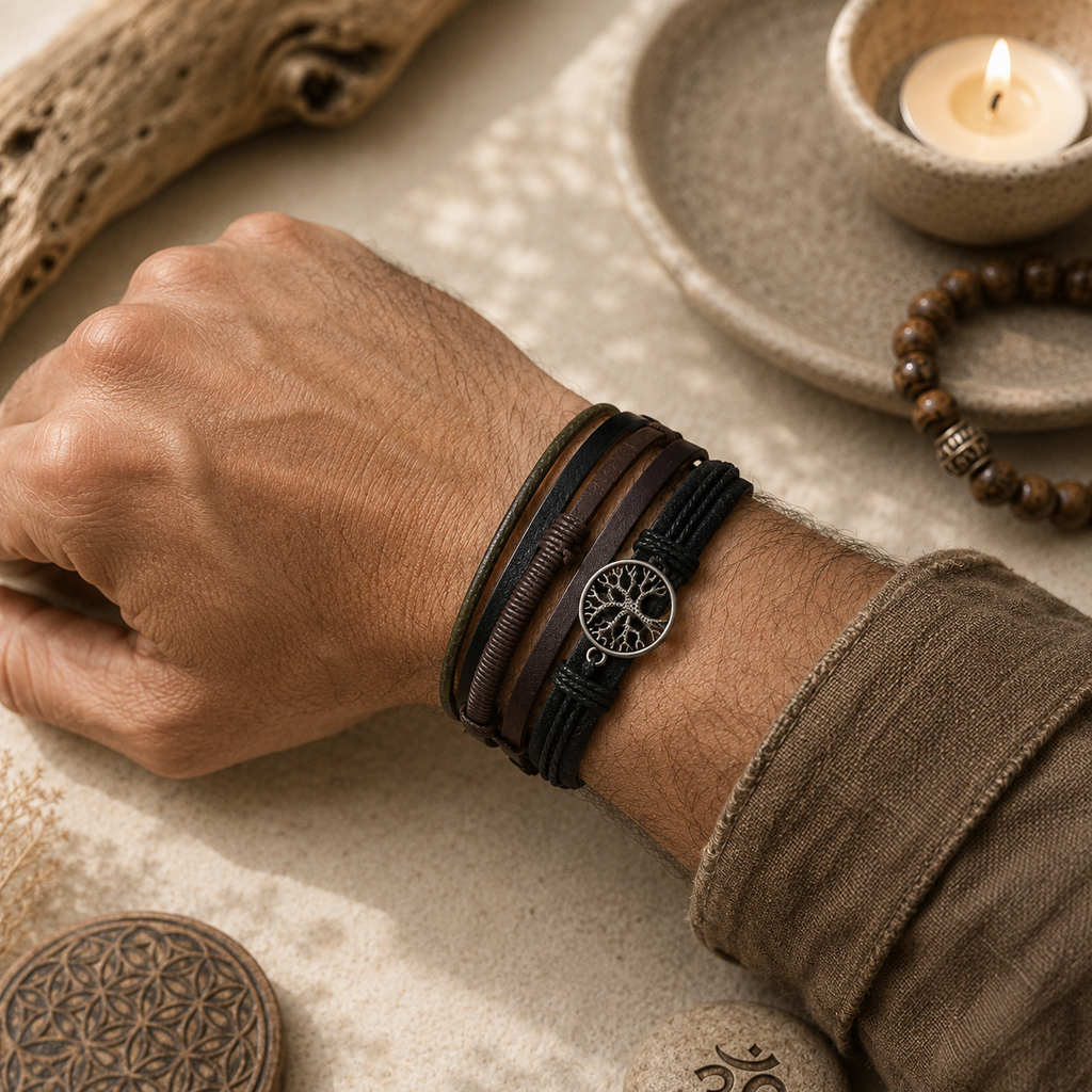 Set de Bracelets pour Homme – Sombre 🖤