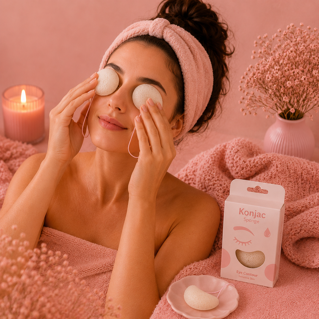 Éponge konjac spéciale yeux (2 variantes)