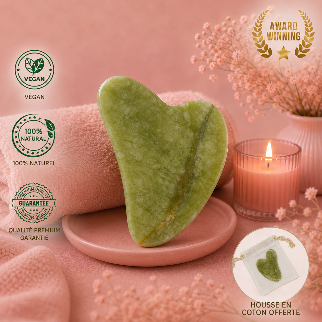 Gua Sha Jade Vert