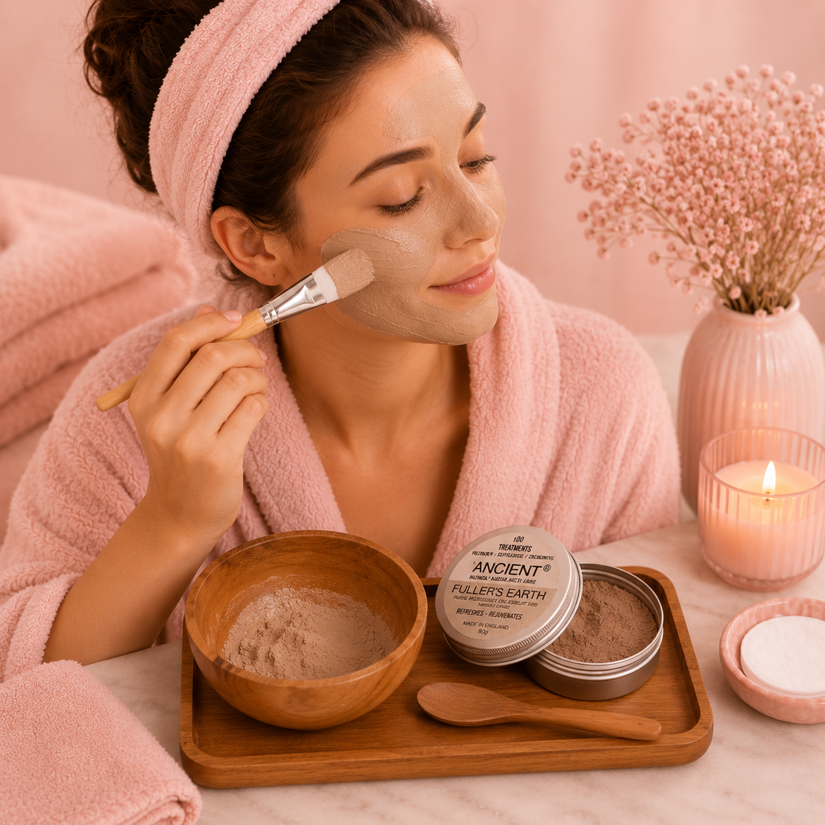 Kit d'application d'argile ou cire pour spa
