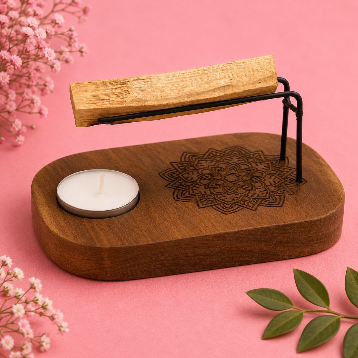 Brûleur Palo Santo – Motif Arbre de Vie