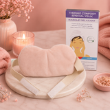 Masque yeux relaxant chauffant Thermo Confort - Naturel en perles d'argile et charbon végétal - Effet relaxant