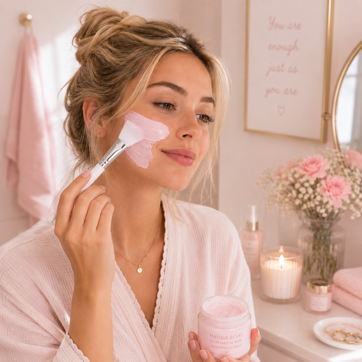 Pinceau pour masque facial en silicone
