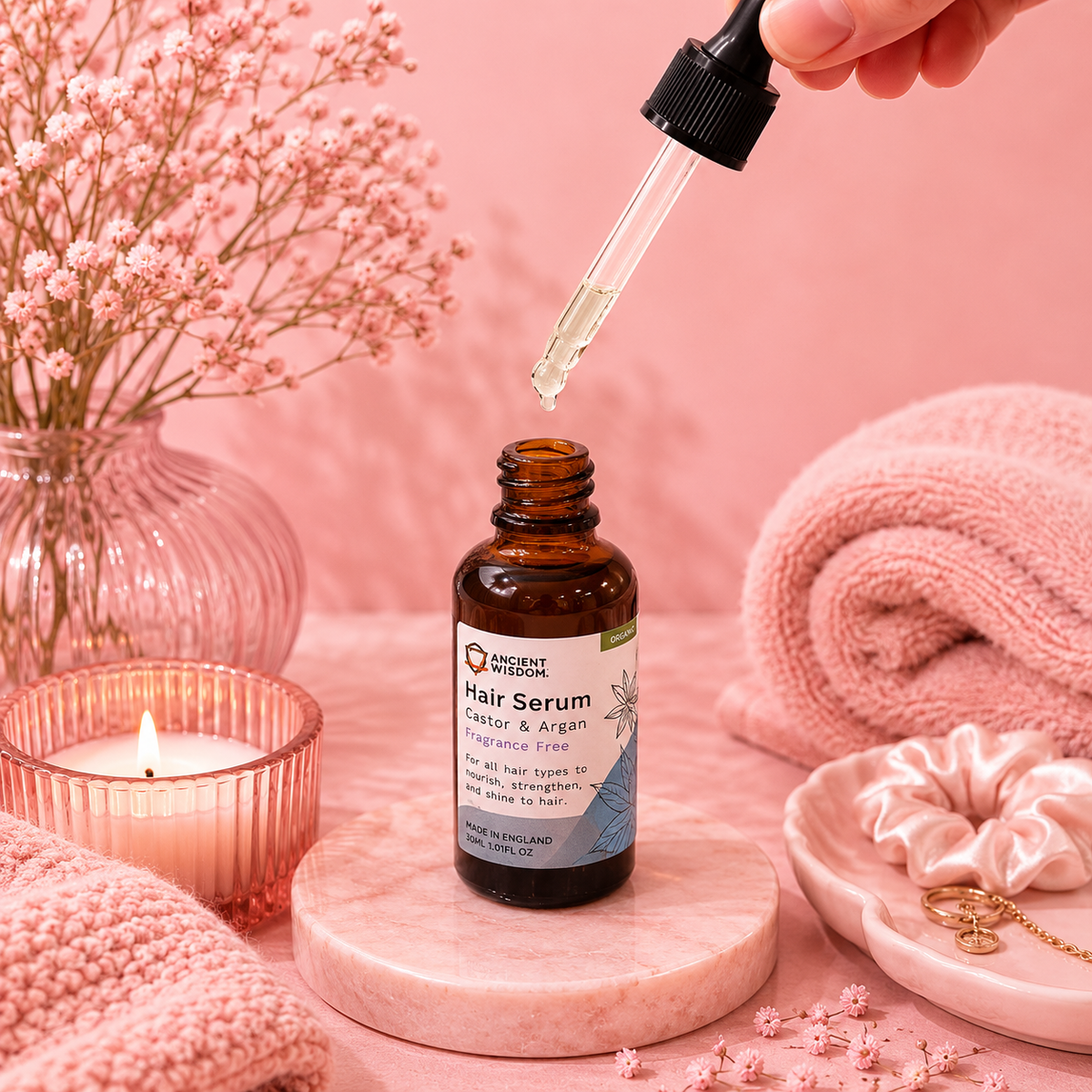 Sérum capillaire bio - Formule unique - 30 ml - NON PARFUMÉ