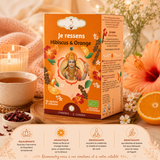 Tisane matinale "JE RESSENS" - Éveille les sens, inspire la créativité, l'imagination et la passion - 2e chakra