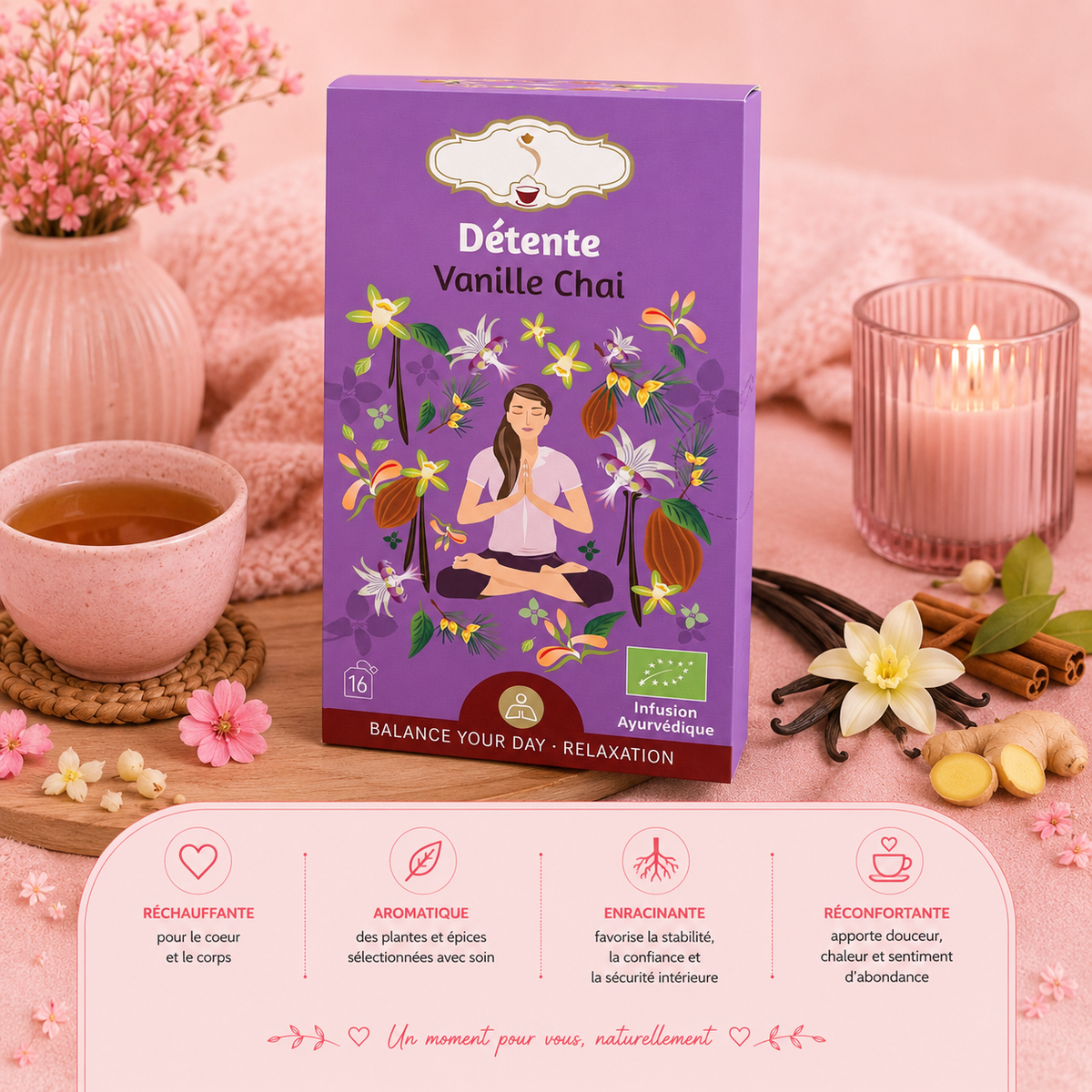 Tisane "DÉTENTE" - Idéale le soir aux arômes envoûtants