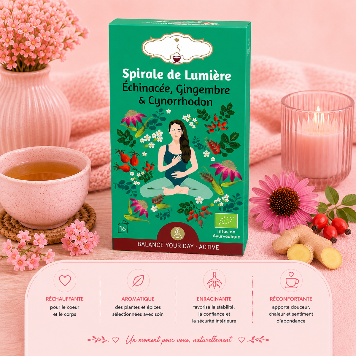 Tisane "SPIRALE DE LUMIÈRE" - Revitalisante & harmonieuse