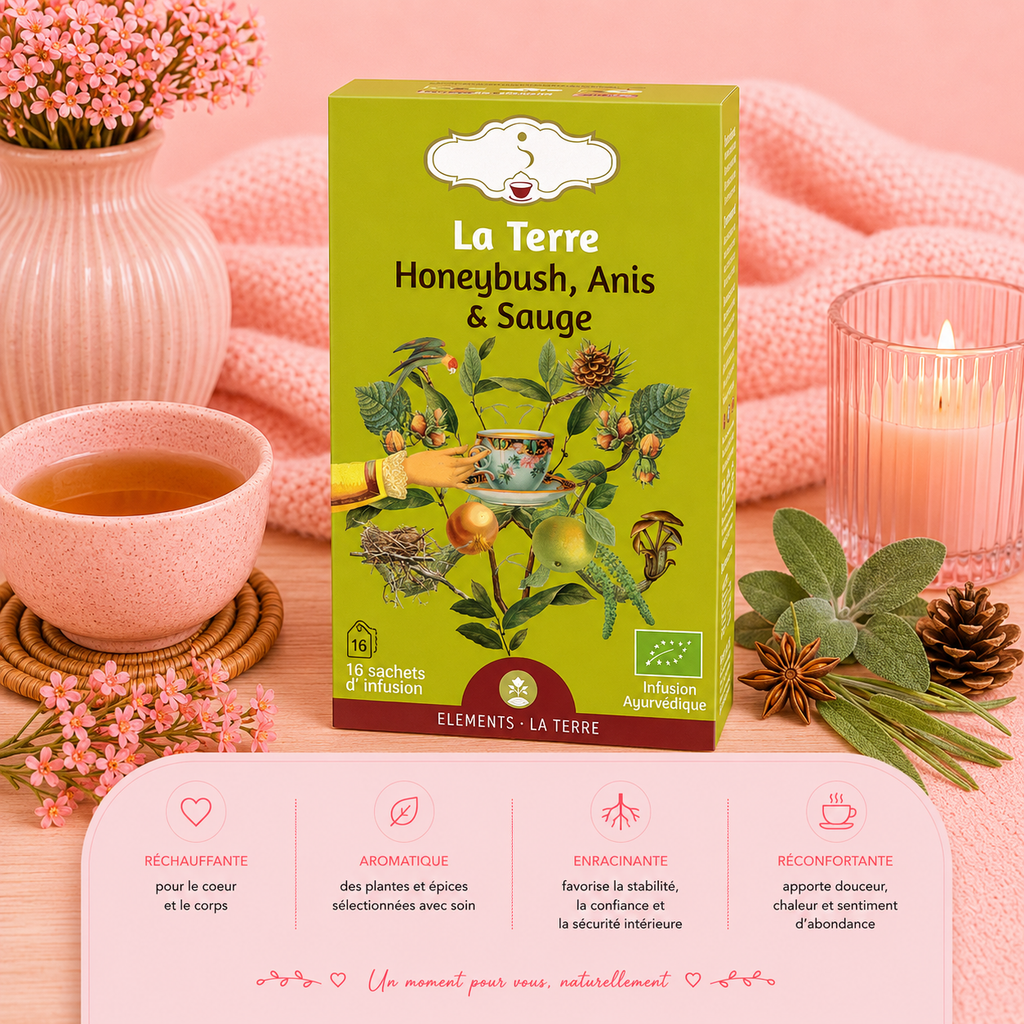 Tisane "LA TERRE" - Inspirée des 5 éléments pour équilibre et vitalité