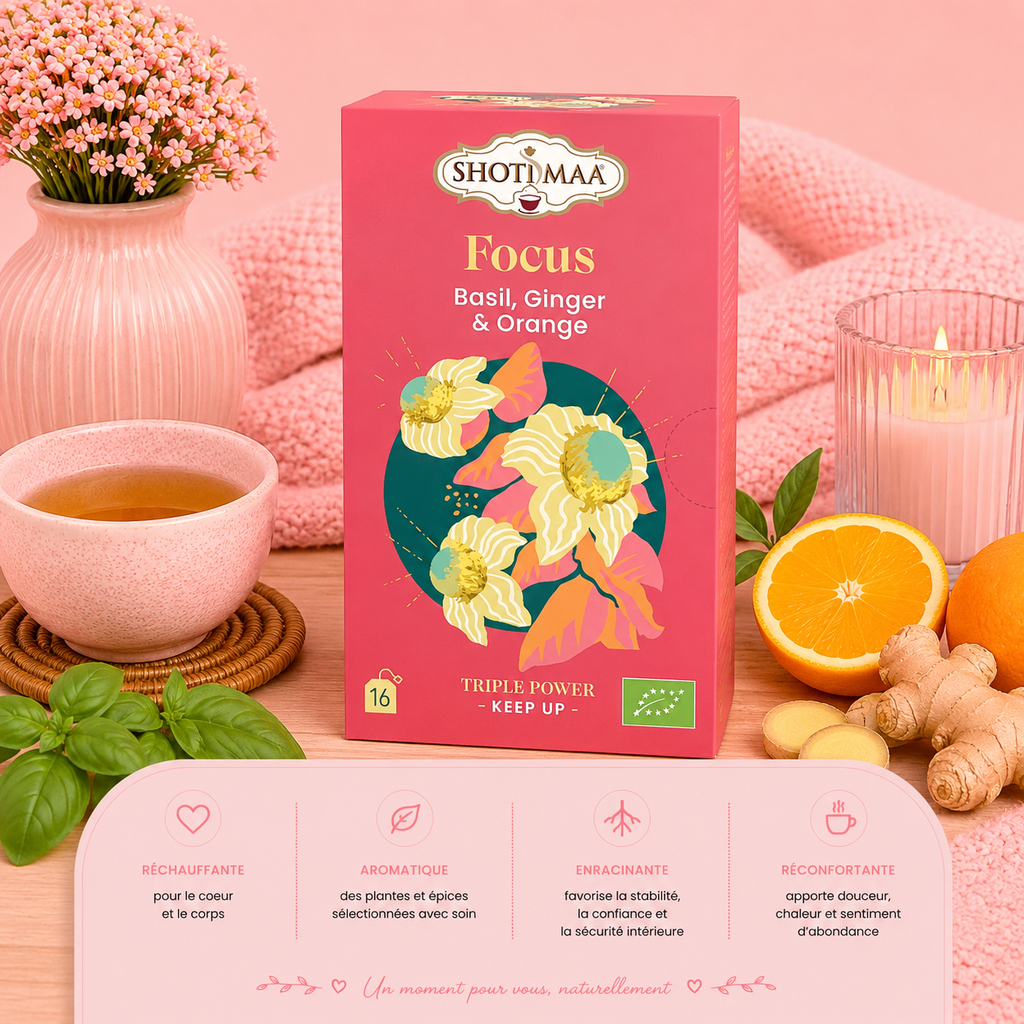 Tisane "FOCUS" - Apaiser l'esprit & stimuler la vitalité naturellement