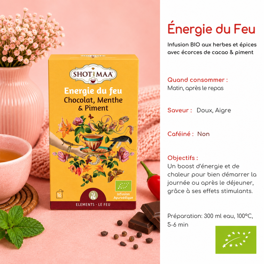 Tisane "ÉNERGIE DU FEU" - Équilibre & vitalité